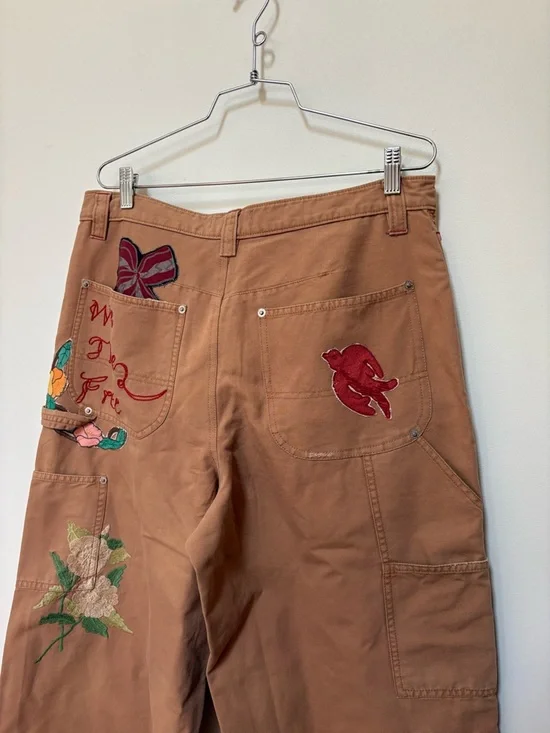 NWOT Free People We The Free Bright Time Craft Pants Size 14 - Picture 16 of 16